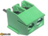 Svorkovnice do DPS 2pin šroubovací RM3,5mm v8,5mm zelená