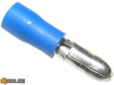Konektor KOLĺK 4mm modrý, kabel 1,5-2,5mm2