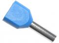 Dutinka pro dva kabely 2,5mm2 modrá (TE2,5-10) *