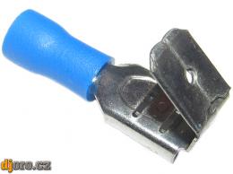 Faston-rozvaděč 6,3mm modrý pro kabel 1,5-2,5mm2 *