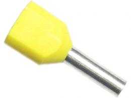Dutinka pro dva kabely 1mm2,žlutá (TE1,0-8) *